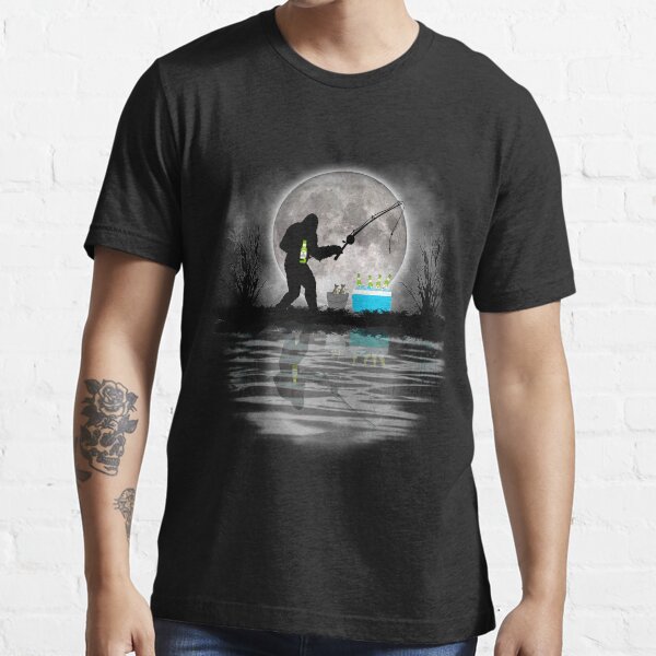 sasquatch fishing shirt