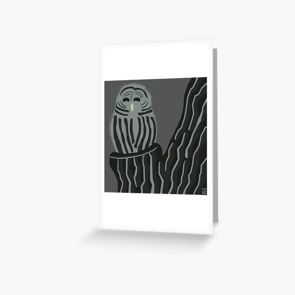 An Illustrated Life List: Barred Owl Greeting Card