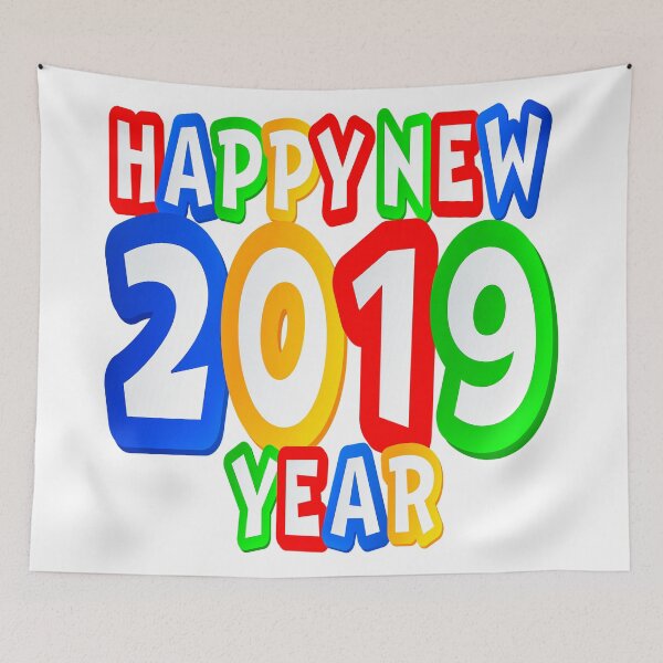 Item preview, fwc 4059 new year happy 2019 designed and sold by fred chiea.