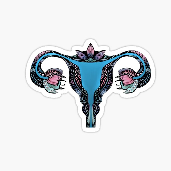 Uterus - Floral Anatomy Sticker