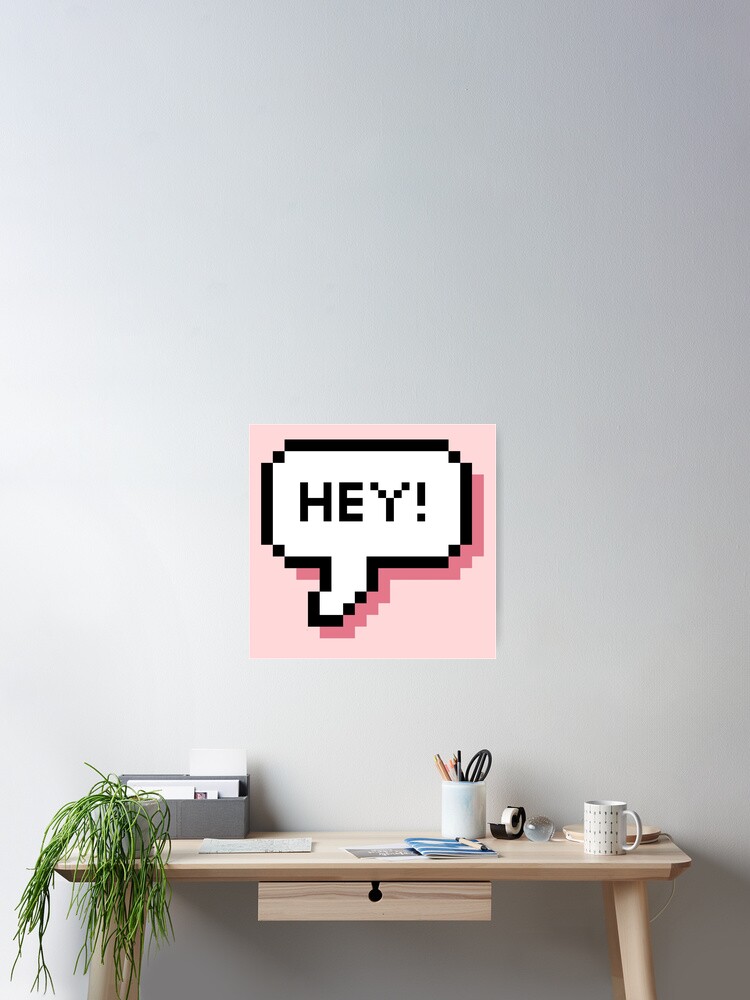 Pixel Speech Bubbles Art Prints for Sale