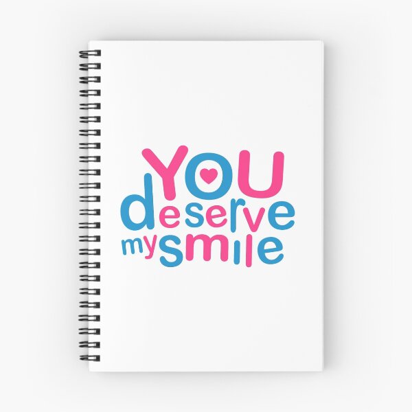 Item preview, You Deserve My Smile Typographic Design Love Quote designed and sold by DFLC Prints.