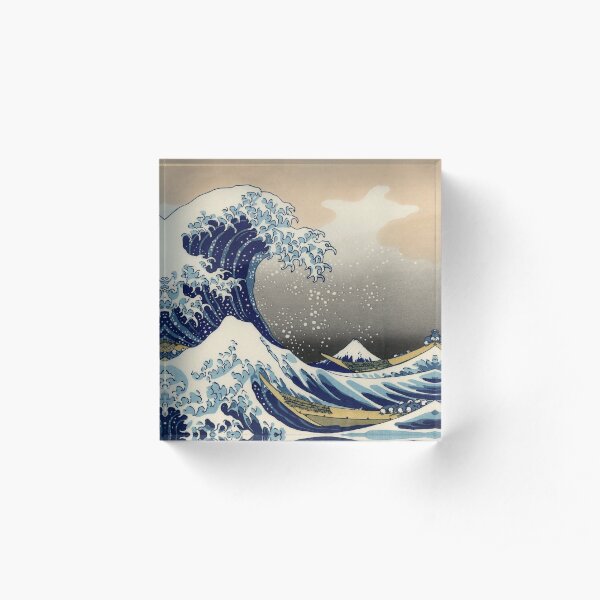 Great Wave Off Kanagawa Acrylic Block