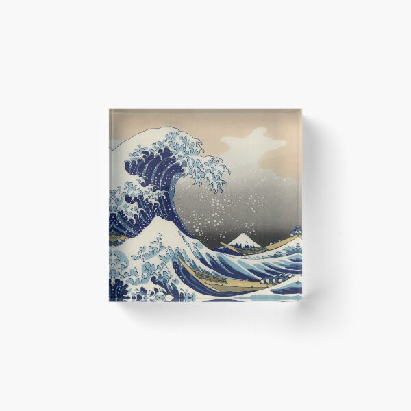 Great Wave Off Kanagawa Acrylic Block