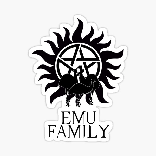 Emu Family Sticker