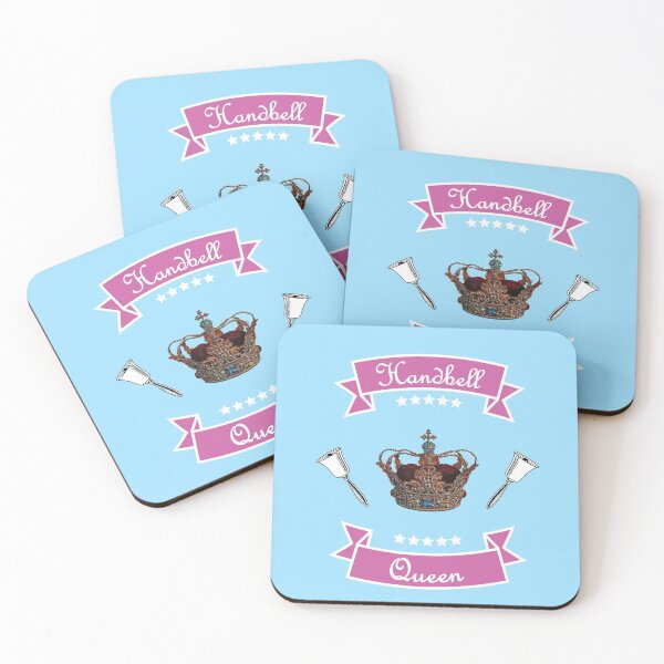 Item preview, Handbell Queen Pink on Blue designed and sold by SubtleSplit.