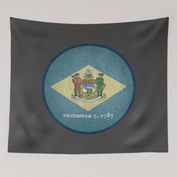 Item preview, Delaware State Flag designed and sold by HawkstoneDesign.