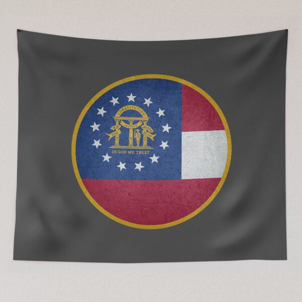 Item preview, Georgia State Flag designed and sold by HawkstoneDesign.