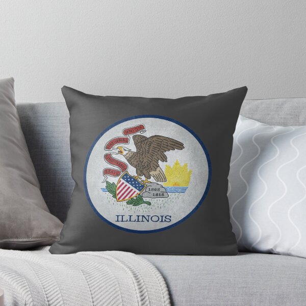 Item preview, Illinois State Flag designed and sold by HawkstoneDesign.