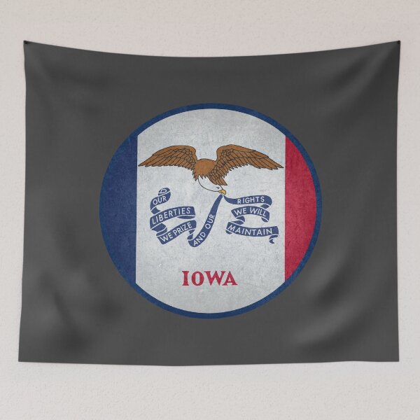 Item preview, Iowa State Flag designed and sold by HawkstoneDesign.