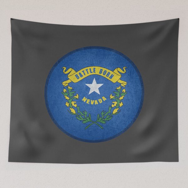 Item preview, Nevada State Flag designed and sold by HawkstoneDesign.