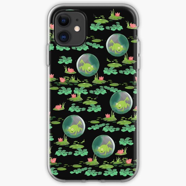 Funny frog pattern iPhone Soft Case