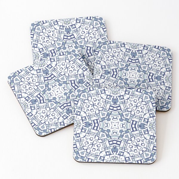 Item preview, Blue Minimal Mosaic designed and sold by hatimelhag.