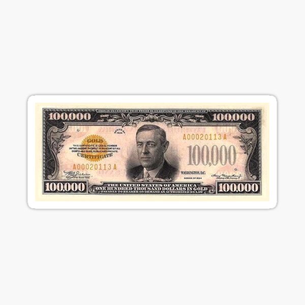 The Last 100 000 Bill Sticker By Therealpineap Redbubble