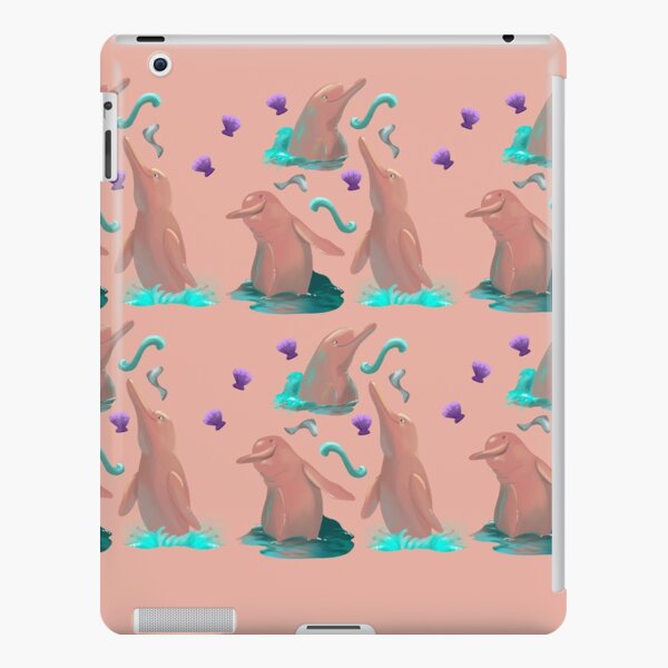 Pack of pink dolphins pink background iPad Snap Case