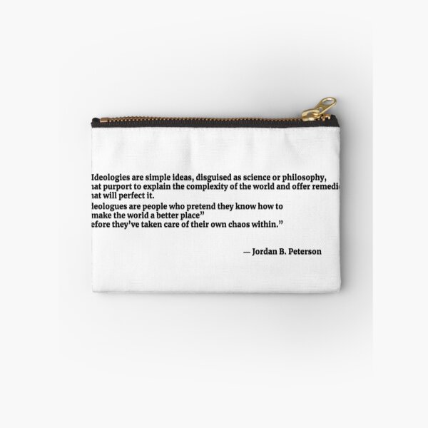 Item preview, Ideology/Ideologues (Black typography version) from Jordan B. Peterson designed and sold by TheQuoteBro.
