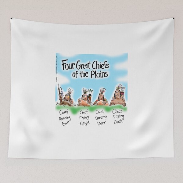 Item preview, Four Great Native American Chiefs of the Plains designed and sold by 13thfloorcomic.
