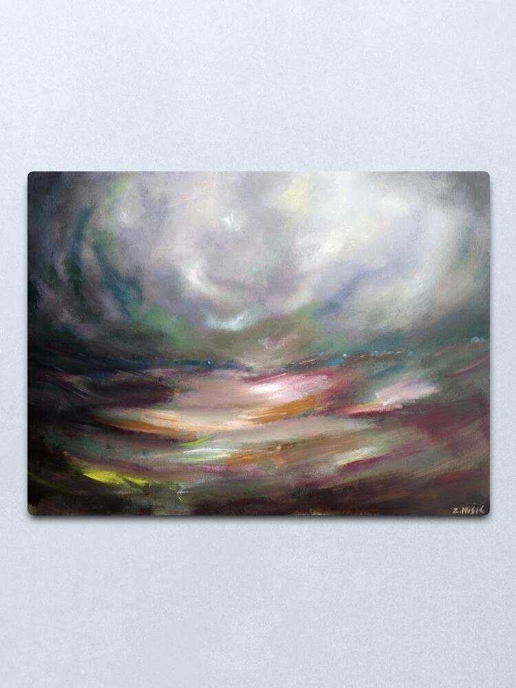 Alternate view of The eye of the storm Metal Print