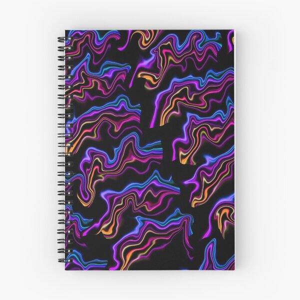 Artikelvorschau, Schwarzer purpurroter rosa blauer gelber Regenbogen-Zusammenfassungs-Muster-Entwurf entworfen und verkauft von Geo Artwork.