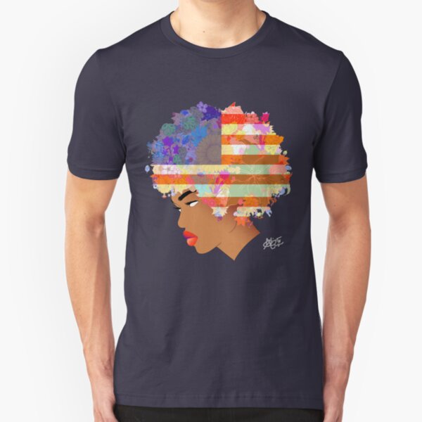 American Flower 'Fro ver. 2 Slim Fit T-Shirt