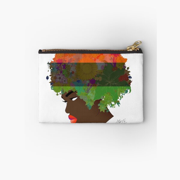 Item preview, Pan-African Flag Flower 'Fro designed and sold by Adrienne Thompson.