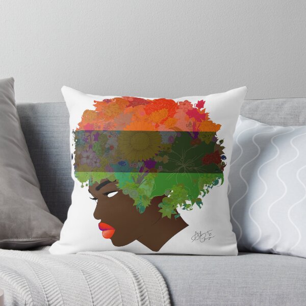 Item preview, Pan-African Flag Flower 'Fro designed and sold by Adrienne Thompson.