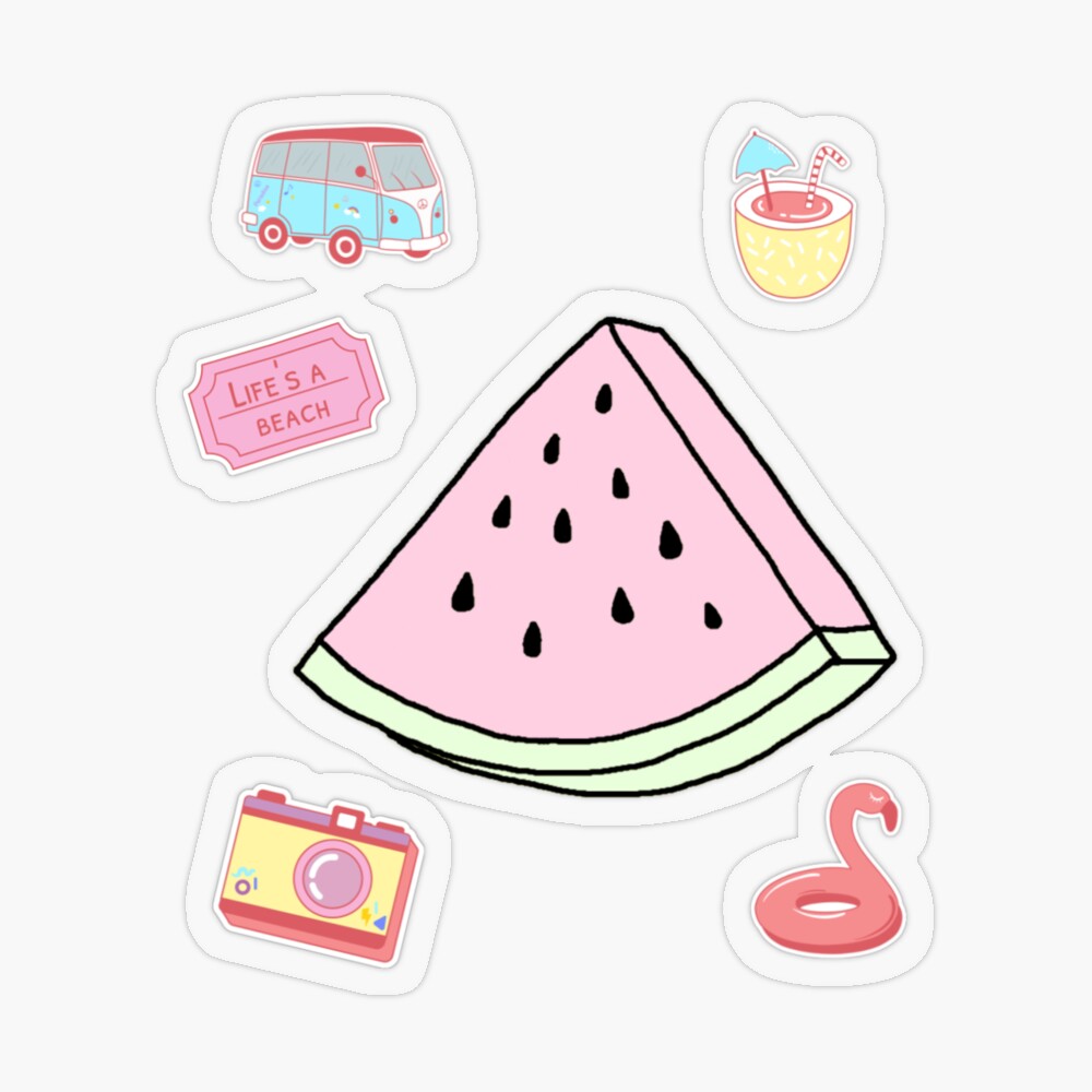 Cute pastel variety sticker pack | Sticker