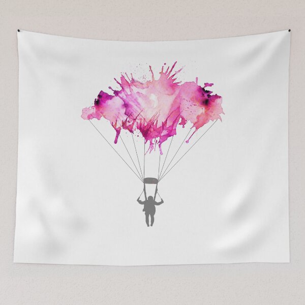 Item preview, Skydiver Skydiving Gift - Pink Sky Dive Parachuter Illustration  designed and sold by STYLESYNDIKAT.