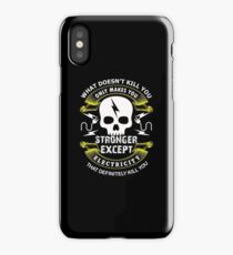 Lustiger Elektriker-Sparky-Stimmungsdruck iPhone-Hülle & Cover