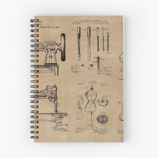 Item preview, Vintage Dressmaker Sewing Patent Prints designed and sold by MadebyDesign.