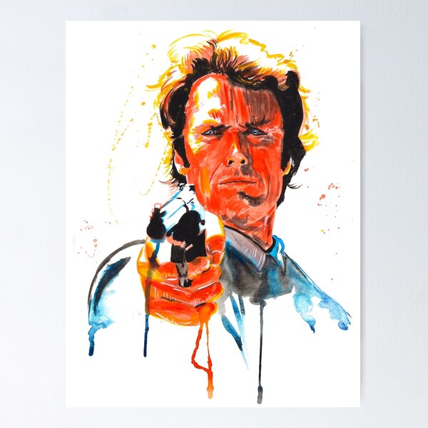Dirty Harry Vector Posters for Sale | Redbubble