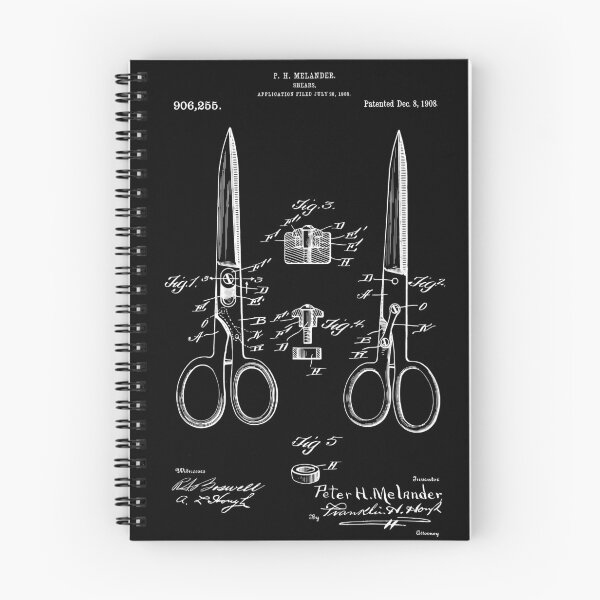 Item preview, Vintage Seamstress Scissors 1908 Patent Print designed and sold by MadebyDesign.