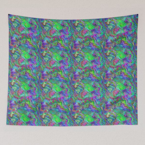 Item preview, Geometric pattern of blue - green abstraction designed and sold by Kolinnaprint.