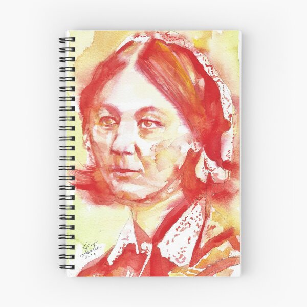 Item preview, FLORENCE NIGHTINGALE - watercolor portrait designed and sold by lautir.