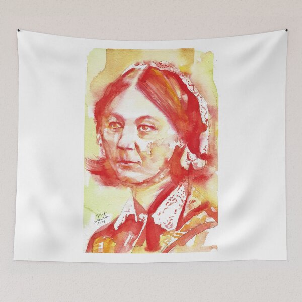 Item preview, FLORENCE NIGHTINGALE - watercolor portrait designed and sold by lautir.