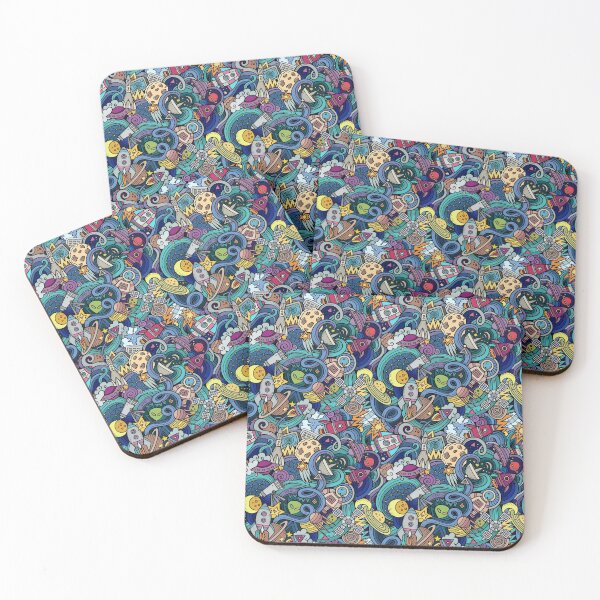 Item preview, Galaxy Space Pattern | Astronaut Planets Rockets designed and sold by anziehend.