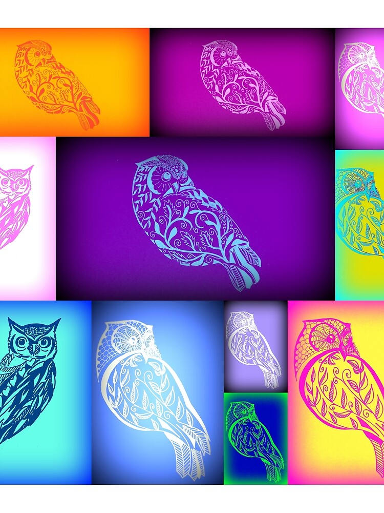Abstract Owls by CateJacobs