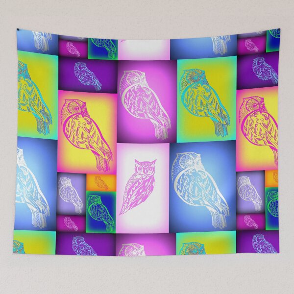 Item preview, Rainbow Owls designed and sold by CateJacobs.