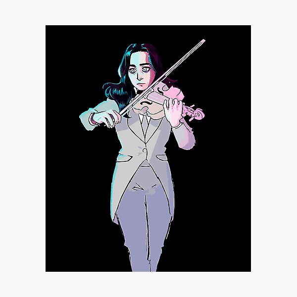 Vanya White Violin Photographic Print