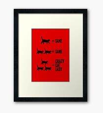 Crazy Cat Lady Framed Print