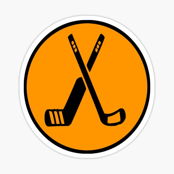 Crossed Hockey Sticks Stickers | Redbubble