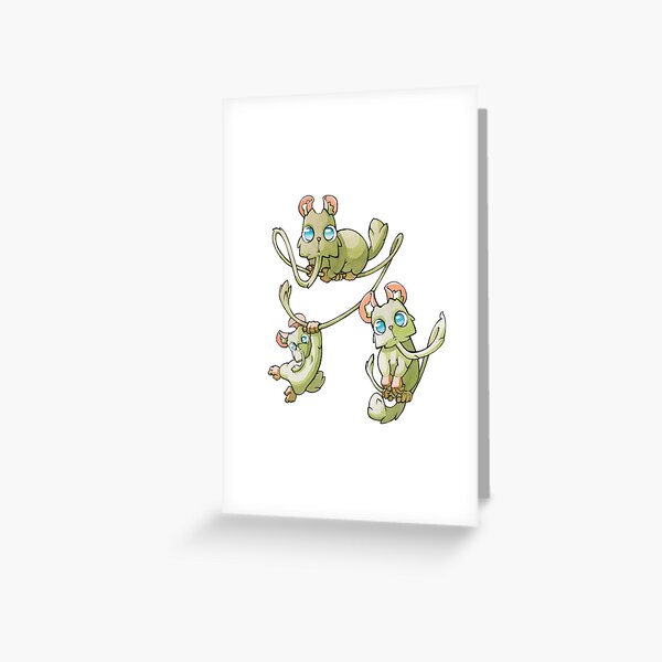 Petites créatures mignonnes Carte de vœux