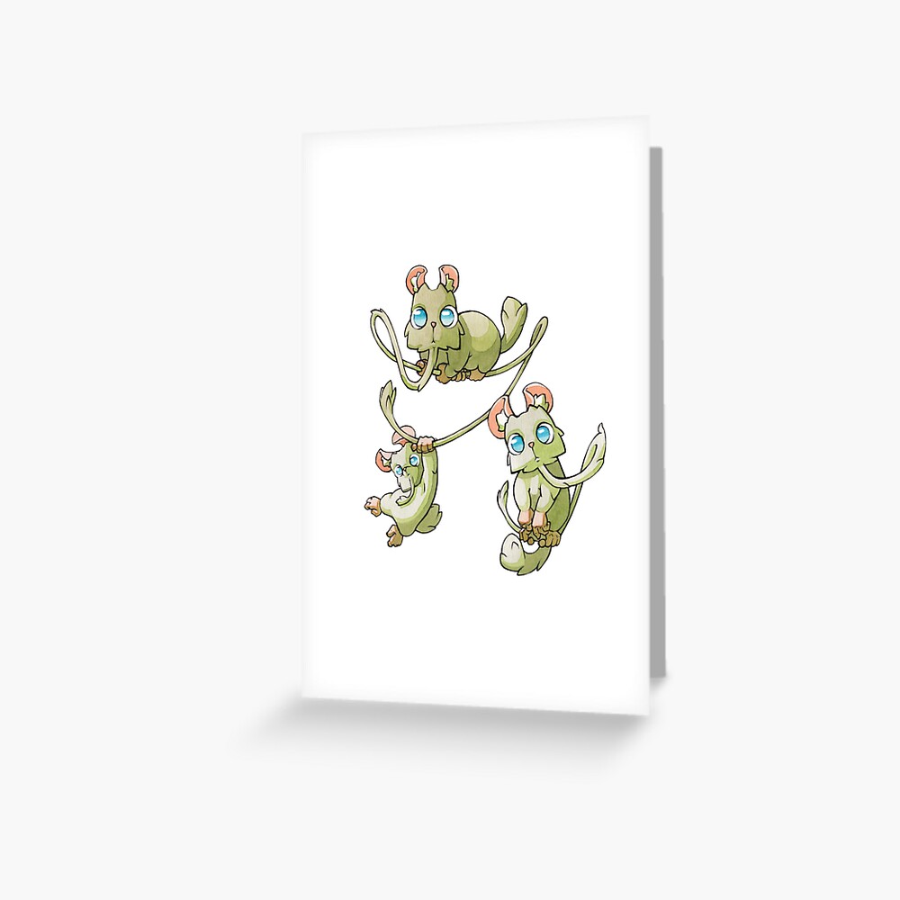 Carte de vœux « Petites créatures mignonnes»