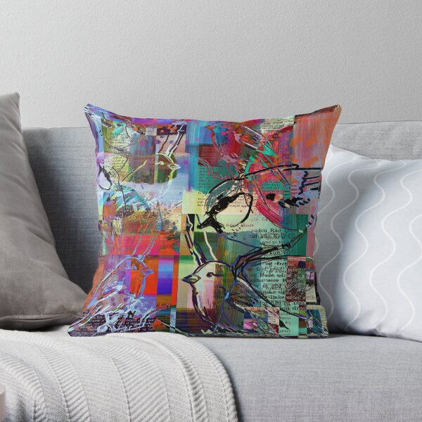 book birds Throw Pillow