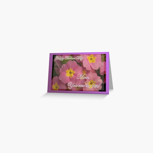 You're the best - mothers day card  Greeting Card