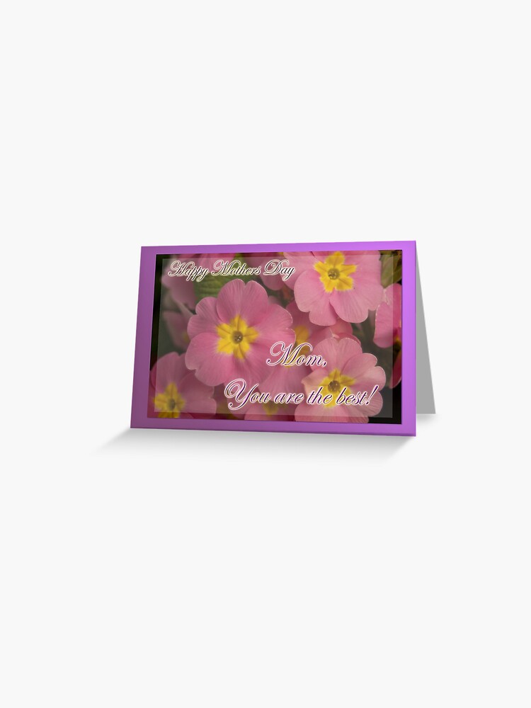 Thumbnail 1 of 2, Greeting Card, You're the best - mothers day card designed and sold by steppeland.