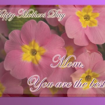 Artwork thumbnail, You're the best - mothers day card by steppeland