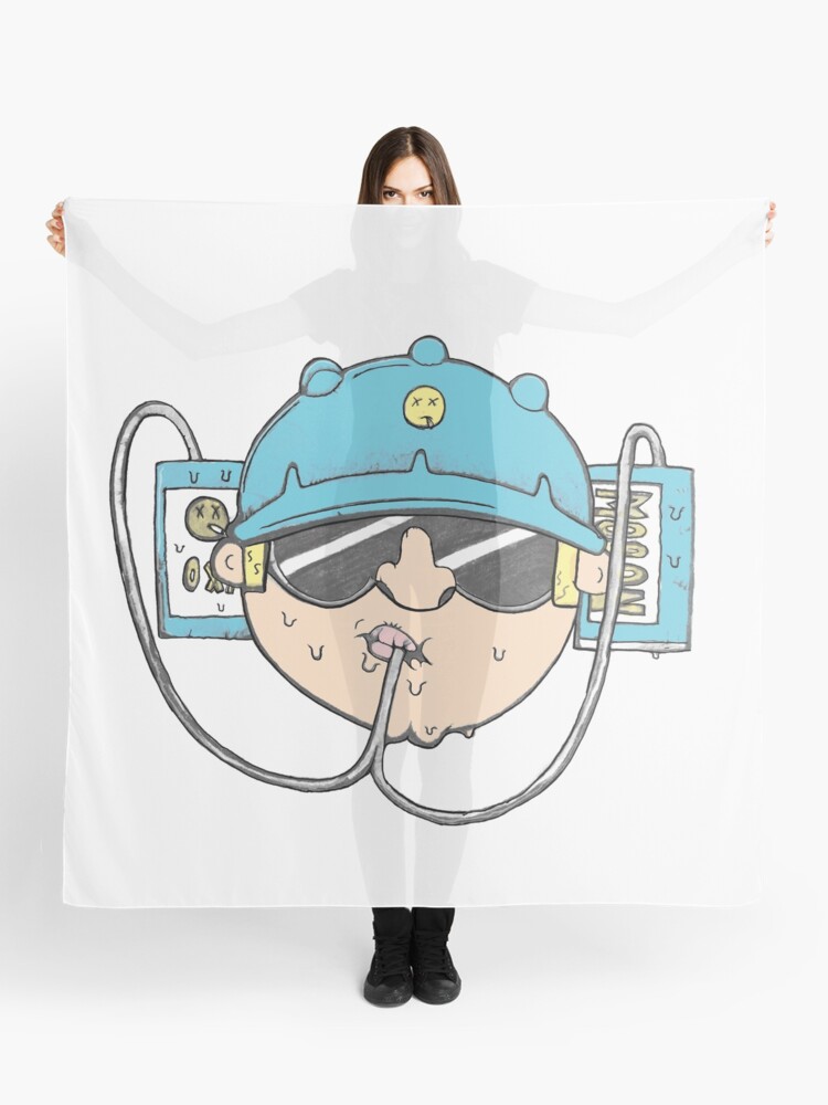 Pañuelo «Dibujo de la cabeza de dibujos animados» de JustNukeIt | Redbubble Pañuelo «Dibujo de la cabeza de dibujos animados» de JustNukeIt | Redbubble