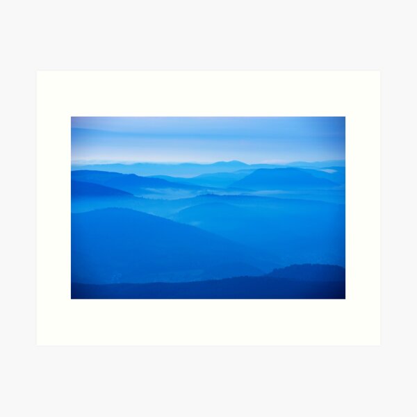 Les Vosges dans la brume Impression artistique