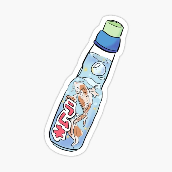 Koi Fish Ramune Sticker